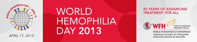 World Hemophilia Day 2013 banner