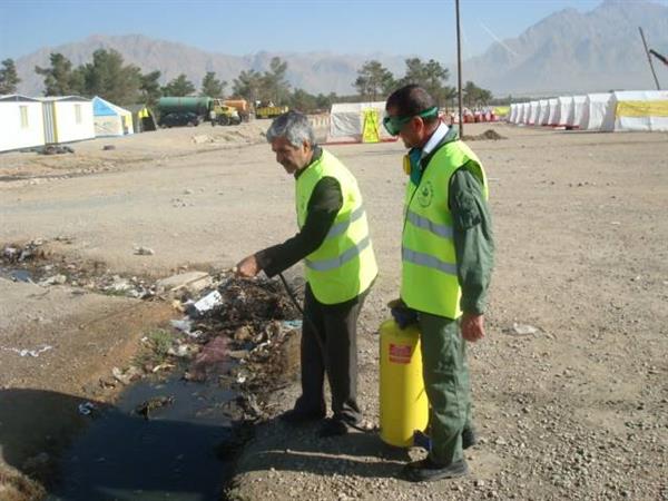 بهداشت محیط شهرستان کرمانشاه درهفته بلایای طبیعی سال1389 18