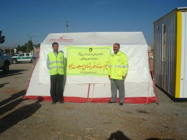 بهداشت محیط شهرستان کرمانشاه درهفته بلایای طبیعی سال1389 23