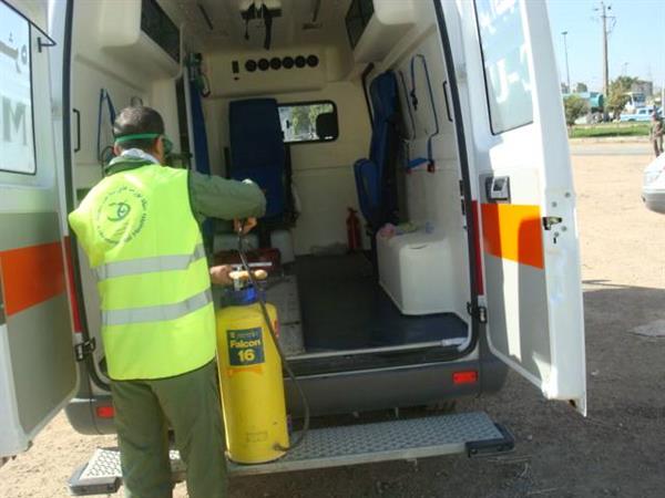 بهداشت محیط شهرستان کرمانشاه درهفته بلایای طبیعی سال1389 22