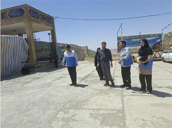 بازدید رئیس مرکز بهداشت شهرستان کرمانشاه از موکب‌های مسیر تردد زائران اربعین حسینی