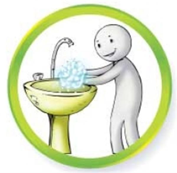 دست های خود را مرتبا" با آب و صابون بشویید