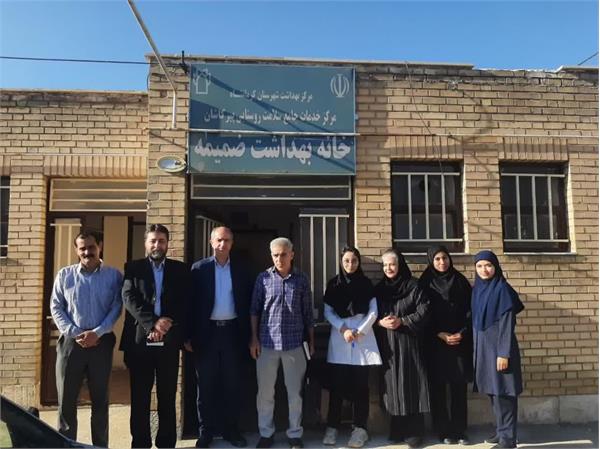 بازدید رئیس مرکز بهداشت شهرستان از مراکز خدمات جامع سلامت روستایی پیرکاشان و قلعه شاهخانی