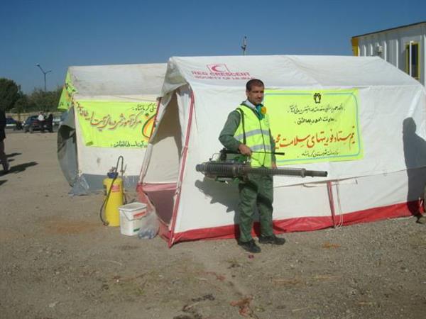 بهداشت محیط شهرستان کرمانشاه درهفته بلایای طبیعی سال1389 19