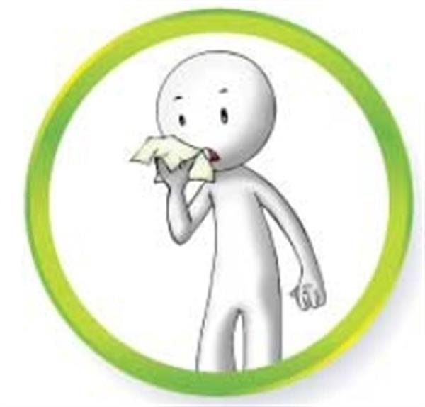 حتما هنگام عطسه و سرفه جلوی دهان و بینی خود را بگیرید.