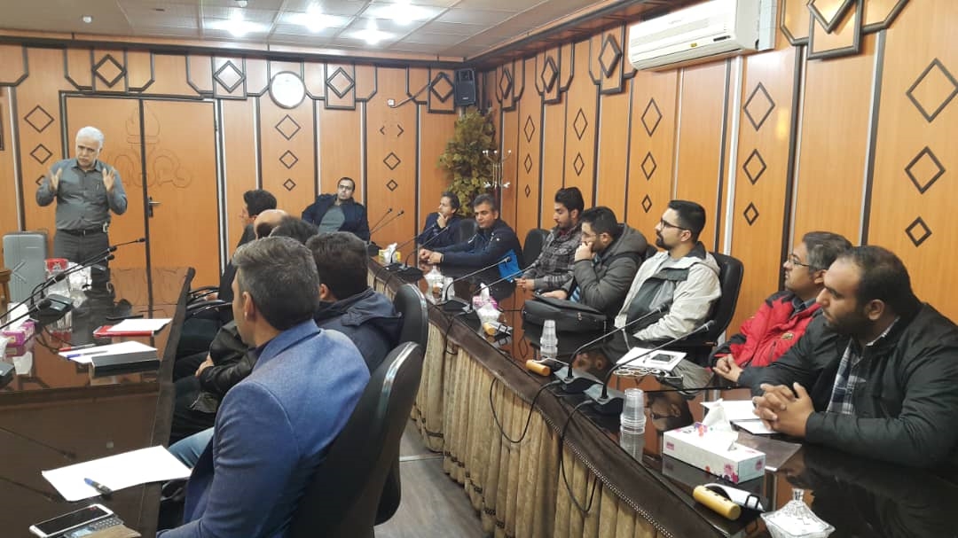 جلسه آموزشی پیشگیری از کرونا ویروس شرکت گاز کرمانشاه