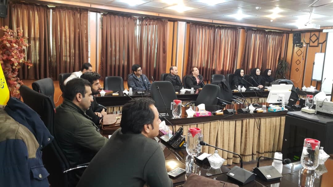 جلسه آموزشی پیشگیری از کرونا ویروس شرکت گاز کرمانشاه