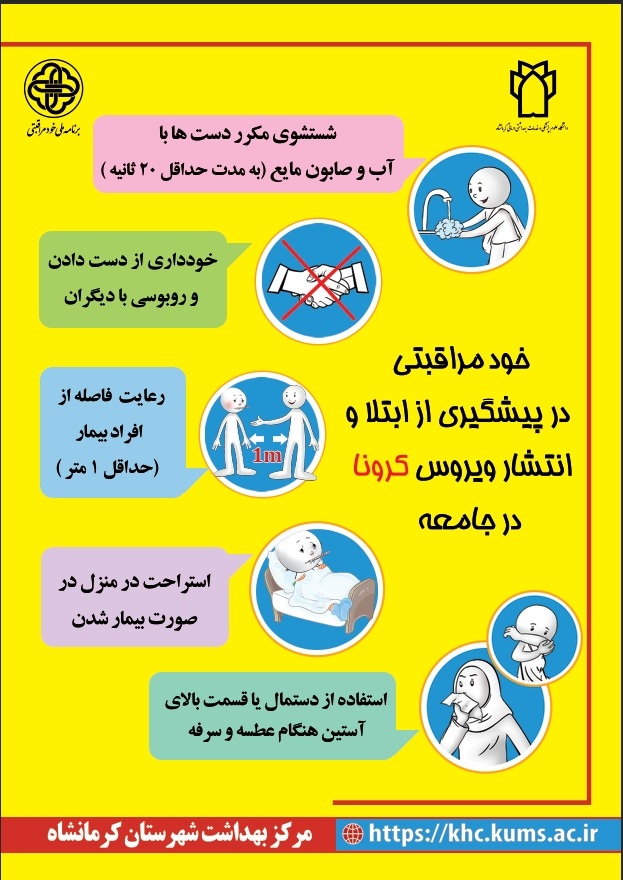 خود مراقبتی دربرابر کرونا ویروس جدید2019