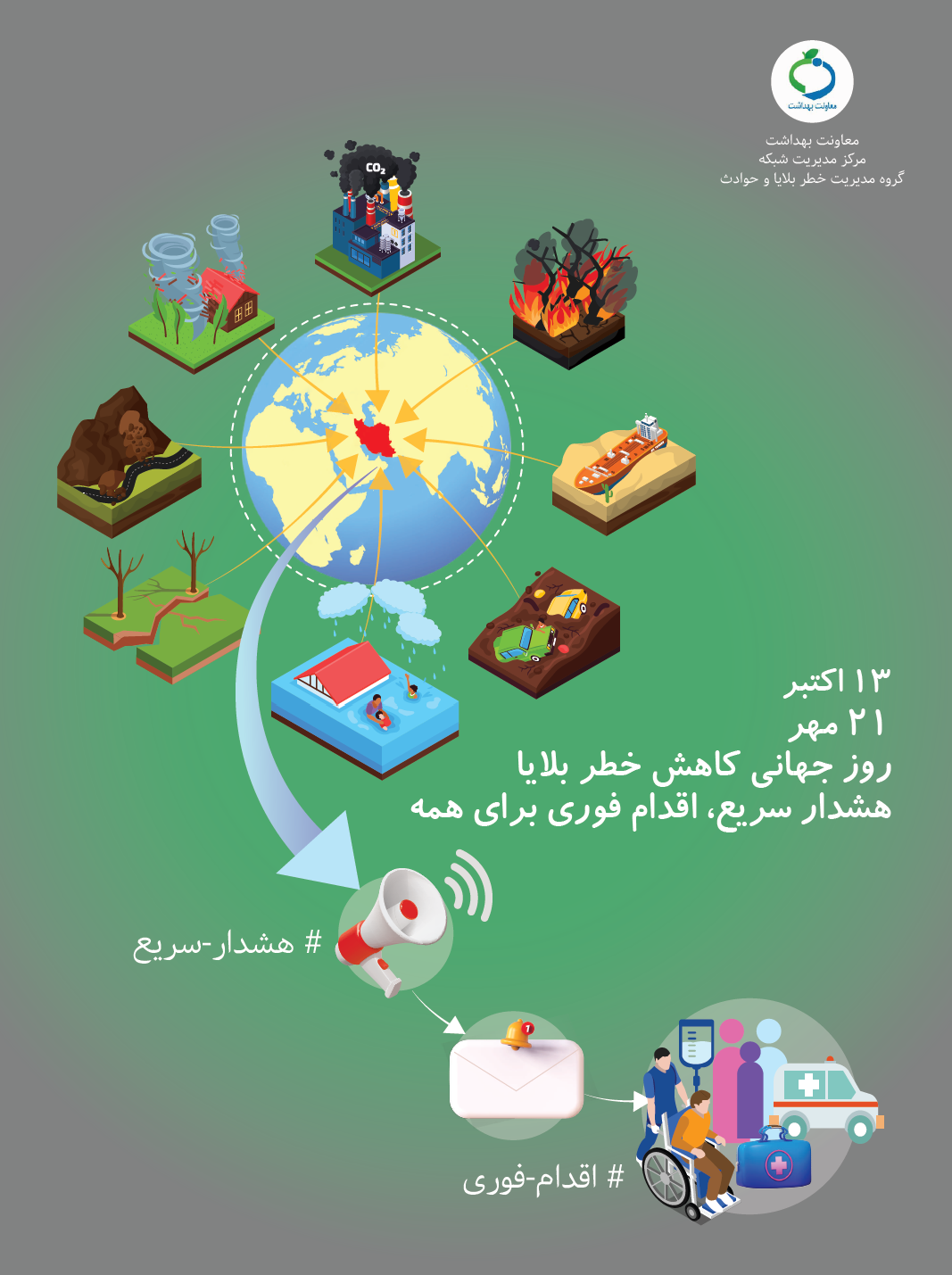 شعار و پوستر روز جهانی کاهش خطر بلایا2022