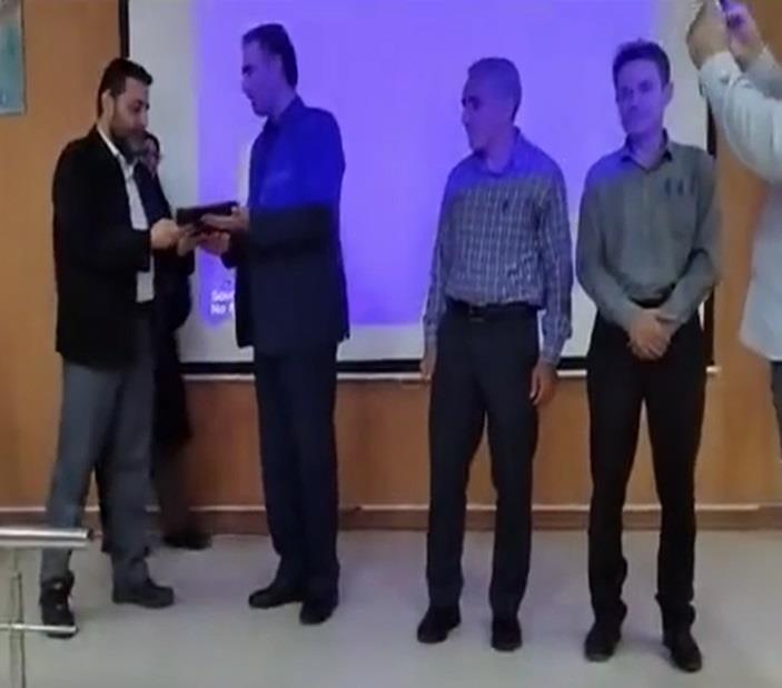 مراسم تقدیر از همکار بازنشسته: